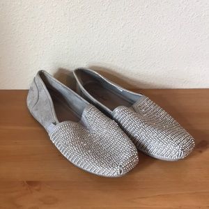Bob’s Sketcher Memory Foam Silver Slip-Ons